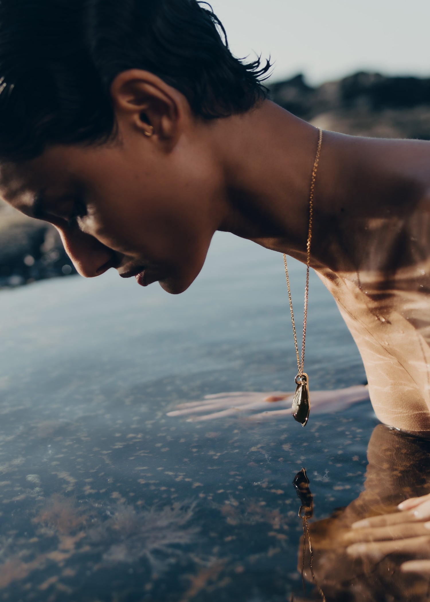 Pendentif Naé - Verre fumé