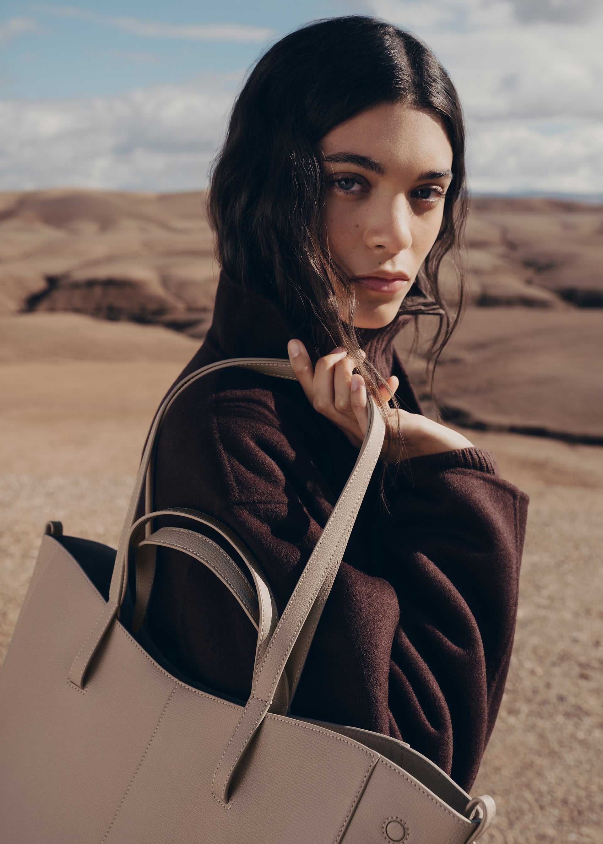 Cyme Tote - Taupe Grainé