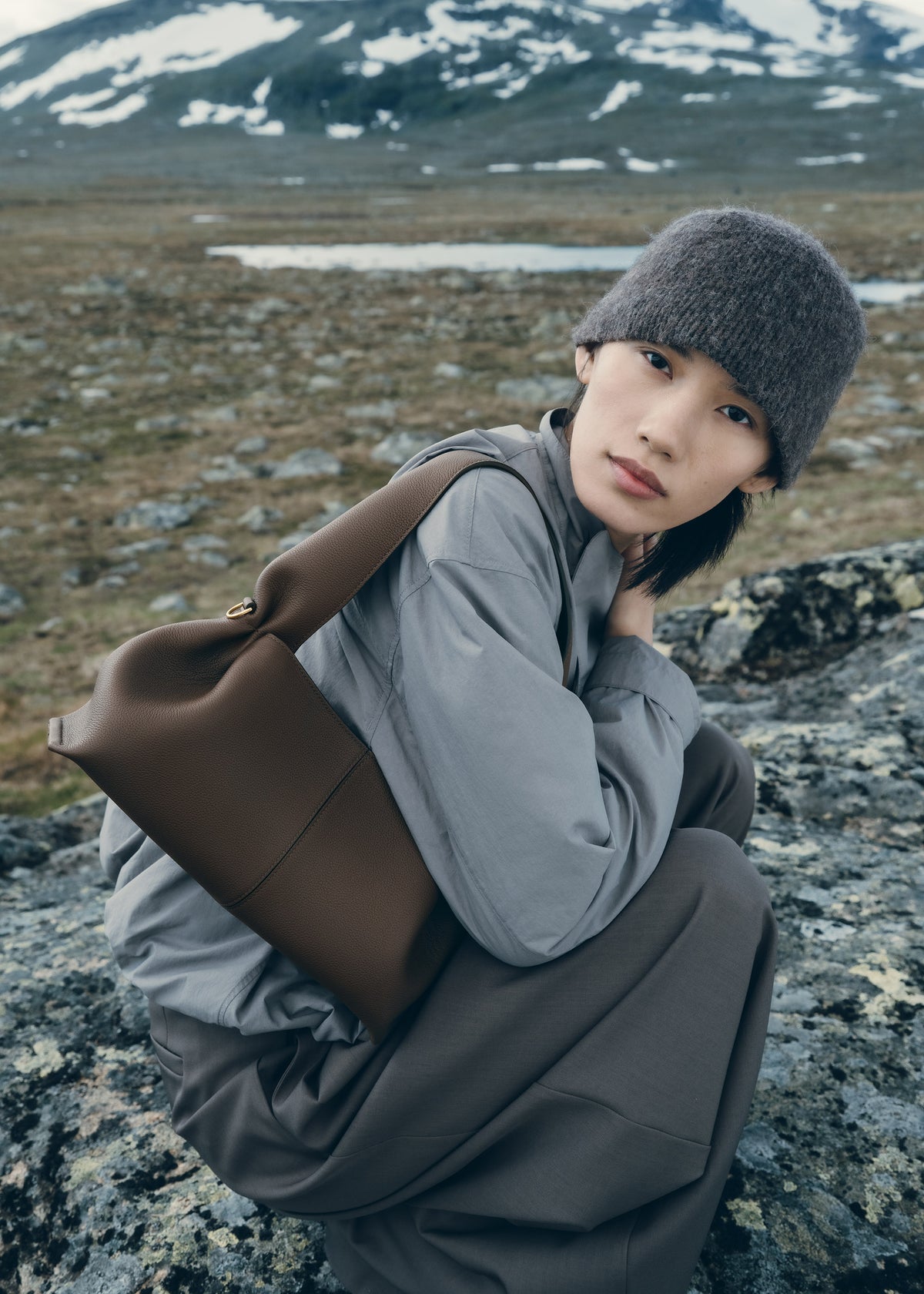 Numéro Neuf East West - Marron Glacé Grainé